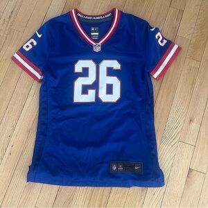 Nike New York Giants Saquon Barkley Royal Classic Vapor Elite Player Jersey